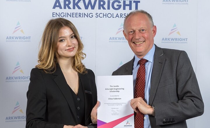 Image of Prestigious Arkwright Engineering Scholarship Awarded to Chloe